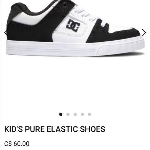 DC Pure Youth shoes size 2.5 - Picture 4 of 4